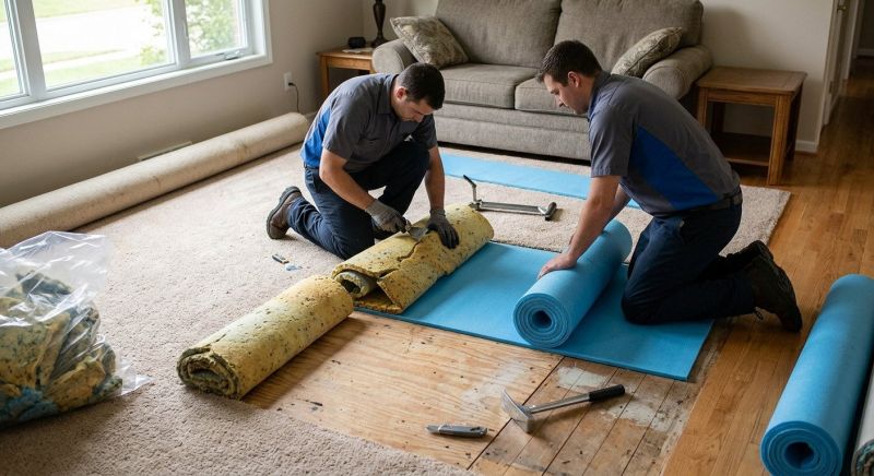 Carpet Underlay Replacement in Overland Park, KS
